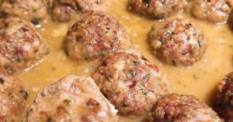 Dairy free “creamy” meatballs